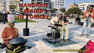 Street BLUES with HANDPAN and SAXOPHONE in TURKEY [upl. by Toffic91]