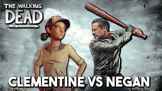 CLEMENTINE VS NEGAN CUT FIGHT  The Walking Dead [upl. by Constantin]