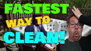 How to Clean a Hot Tub After Draining Step by Step [upl. by Cower]