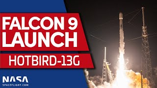 SpaceX Falcon 9 Launches Hotbird13G Mission [upl. by Darian]