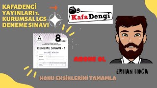 KAFADENGİ YAYINLARI LGS 1 KURUMSAL DENEME SINAVI [upl. by Lrem]