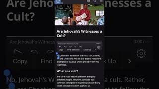 Jehovah’s Witnesses and Scientology they are alike not in teachings but in structure cults [upl. by Pazia]