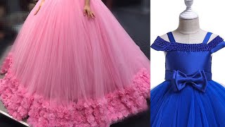 How To Sew A Ruffle Tulle Dress Ball Gown For Kids Pt2 [upl. by Marcelia33]