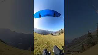 Adventure time 🤯 paragliding 🪂😎paragliding skyparagliders flyingsolo thrill ytshorts ytviral [upl. by Esinehc619]