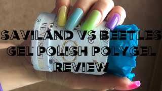 Saviland VS Beetles Gel Polish Polygel Review [upl. by Emoreg106]