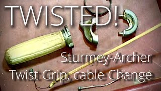 SturmeyArcher Twist Grip 3speed shifter Can i change a cable Raleigh Twenty RSW Grifter Riviera [upl. by Jessamine793]