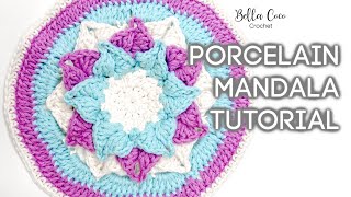 HOW TO CROCHET A MANDALA  Bella Coco Crochet ad [upl. by Fleischer]