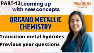 Transition Metal HydridesOrganometallic chemistry previous year questions [upl. by Lenhard]