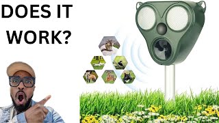 Ultrasonic Solar Outdoor Animal Repeller REVIEW [upl. by Ecirtaemed]