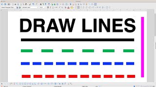 How to Insert a Line in LibreOffice Writer [upl. by Enial69]