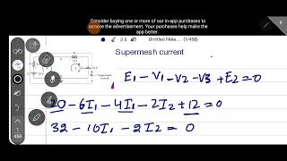 supermesh analysis  lec1supermesh analysis problems kirchhoffs voltage law circuit analysis [upl. by Annalee629]