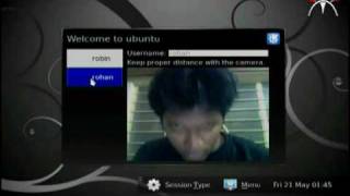 Kubuntu 1004 KDM Face Authentication Login [upl. by Karel302]