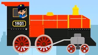 Brick Train Build Game 4 Kids  BuildSimRace Your Own Train  Amazing Train Game for Kids [upl. by Ime]