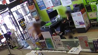 Robbery suspect locked inside Texas store prays begs to be released [upl. by Niwrud]