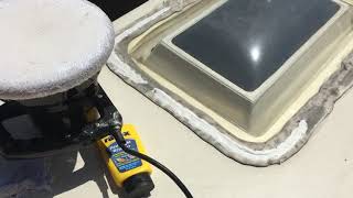 Cleaning a Discoloring Skylight Travel Trailer RV Dome [upl. by Aneeb753]