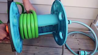 How to install garden hose reel cart with wheels [upl. by Imehon]