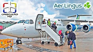 TRIP REPORT  4 Engines for Regional  AER LINGUS  Dublin to Birmingham  Avro RJ85 Jumbolino [upl. by Sined]