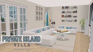 PRIVATE ISLAND VILLA  The Sims Freeplay  House Tour  Floor Plans  Simspirational Designs [upl. by Lemuela]