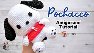 Pochacco Amigurumi Tutorial  Hello Kitty and Friends  Amis Tejiendo Momentos ENGSPA Subs [upl. by Plumbo]