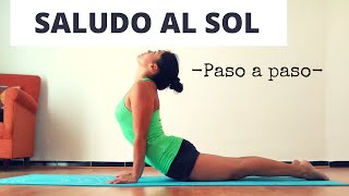 El Saludo al Sol paso a paso Yoga para principiantes [upl. by Welford]