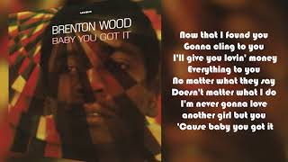 Brenton Wood  Baby You Got It from Baby You Got It Lyric Video [upl. by Anitram]