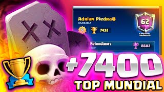 7400 COPAS DECK MAS CHIDO DE ESTE META Y ROMPO RECORD TOP MUNDIAL Clash Royale Adrian Piedra [upl. by Lilas]