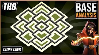 NEW BEST TH8 HYBRIDTROPHY Base 2020 COC Town Hall 8 TH8 Trophy Base Design  Clash of Clans [upl. by Ainavi]