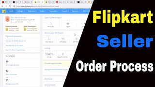 How to Process Orders on Flipkart Seller dashboard Step By Step Guide hindi [upl. by Steinway570]