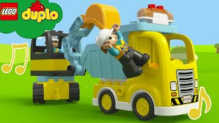 LEGO Trucks  Vehicles and Trucks Song  Duplo Nursery Rhymes  Cartoons and Kids Songs [upl. by Comstock379]