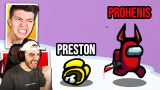 IMPOSTER vs Preston amp Kenny Among Us [upl. by Nunes]