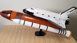 LEGO SPACE SHUTTLE 10283 TANK AND BOOSTER MOC NGDESIGN MOC ON REBRICKABLECOM [upl. by Aisercal492]