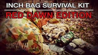 INCH Bag Survival Kit Red Dawn Edition  USMC FILBE Pack System [upl. by Arba]