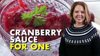 Easy Cranberry Sauce For One  Classic Homemade Recipe [upl. by Hobart450]