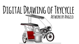 Digital drawing of Tricycle  Artwork by Angelo [upl. by Wendeline]