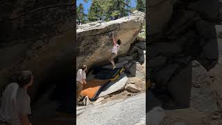 Science Friction V10  Tramway Bouldering bouldering rockclimbing outdoorclimbing tramway [upl. by Darb]