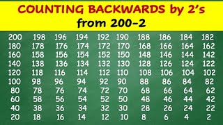 Counting Backwards by 2  Counting Backwards by 2s from 2002 [upl. by Ahtiek120]