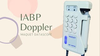 IABP Doppler Maquet Datascope  How to use  Overview  Operation [upl. by Ybbob]