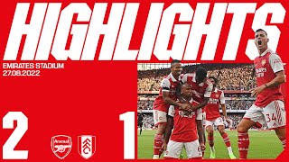 HIGHLIGHTS  Arsenal vs Fulham 21  Odegaard and Gabriel make it four wins from four [upl. by Asseralc]