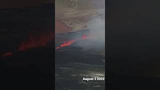 Geldingadalir Volcano FISSURE ERUPTION shorts iceland geldingadalir [upl. by Anelec697]