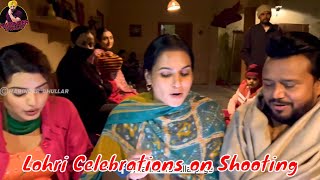 Jasmin Bhasin on Lohri Celebrations with Punjabi Actors on Movie Shooting  HarinderBhullar Vlogs [upl. by Gnep]