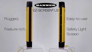 Safety Light Curtain Banner EZ Screen LS Product Video [upl. by Maillw]