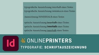 Typografie Schriftauszeichnung [upl. by Cuthburt]