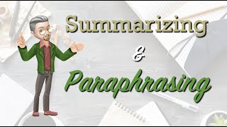 ESL Writing  Summarizing and Paraphrasing [upl. by Brubaker]