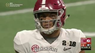 ALL Tua Tagovailoa PLAYS From 2018 National CHAMPIONSHIP vs Georgia [upl. by Irolav712]