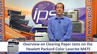 HP M475  Clearing Paper Jams [upl. by Ytsur]