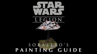 Star Wars Legion Painting Guide Ep8 T47 Airspeeder [upl. by Nosyarg]