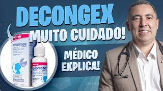 Muito CUIDADO ao usar DECONGEX reduz a secreção do nariz e a congestão do aparelho respiratório [upl. by Alphonso]