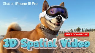 Apple Spatial Video RealWorld 3D Footage  Shot on iPhone 15 Pro Max FREE download for Vision Pro [upl. by Yatnwahs]