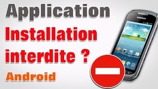 Installation bloquée android autoriser applications sources inconnues [upl. by Nuhsal]