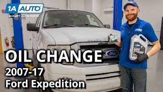 How to Change Oil Yourself on Ford Expedition 3rd Generation 200717 [upl. by Wanyen]